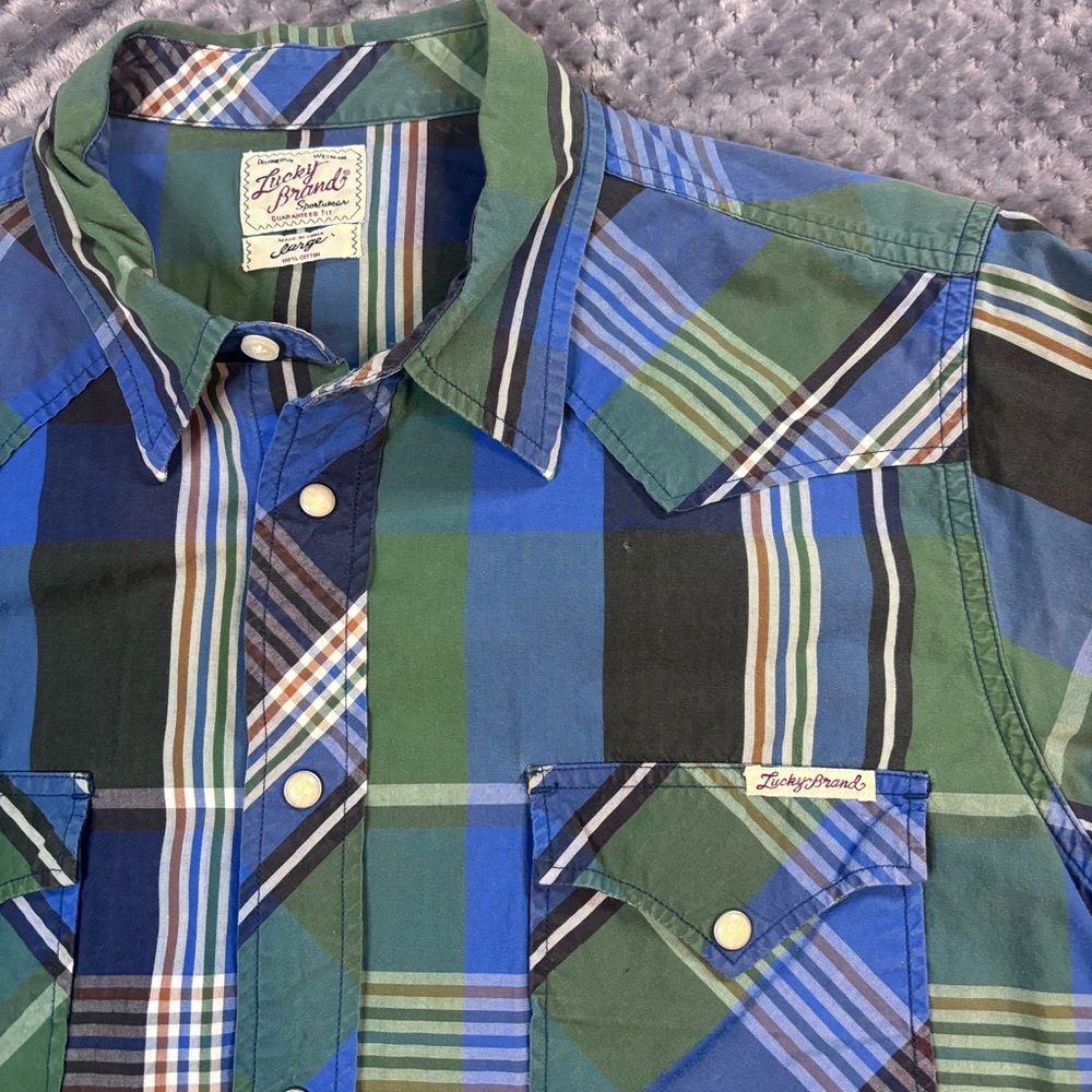 Lucky Brand Men's Multicolor‎ Plaid Shirt